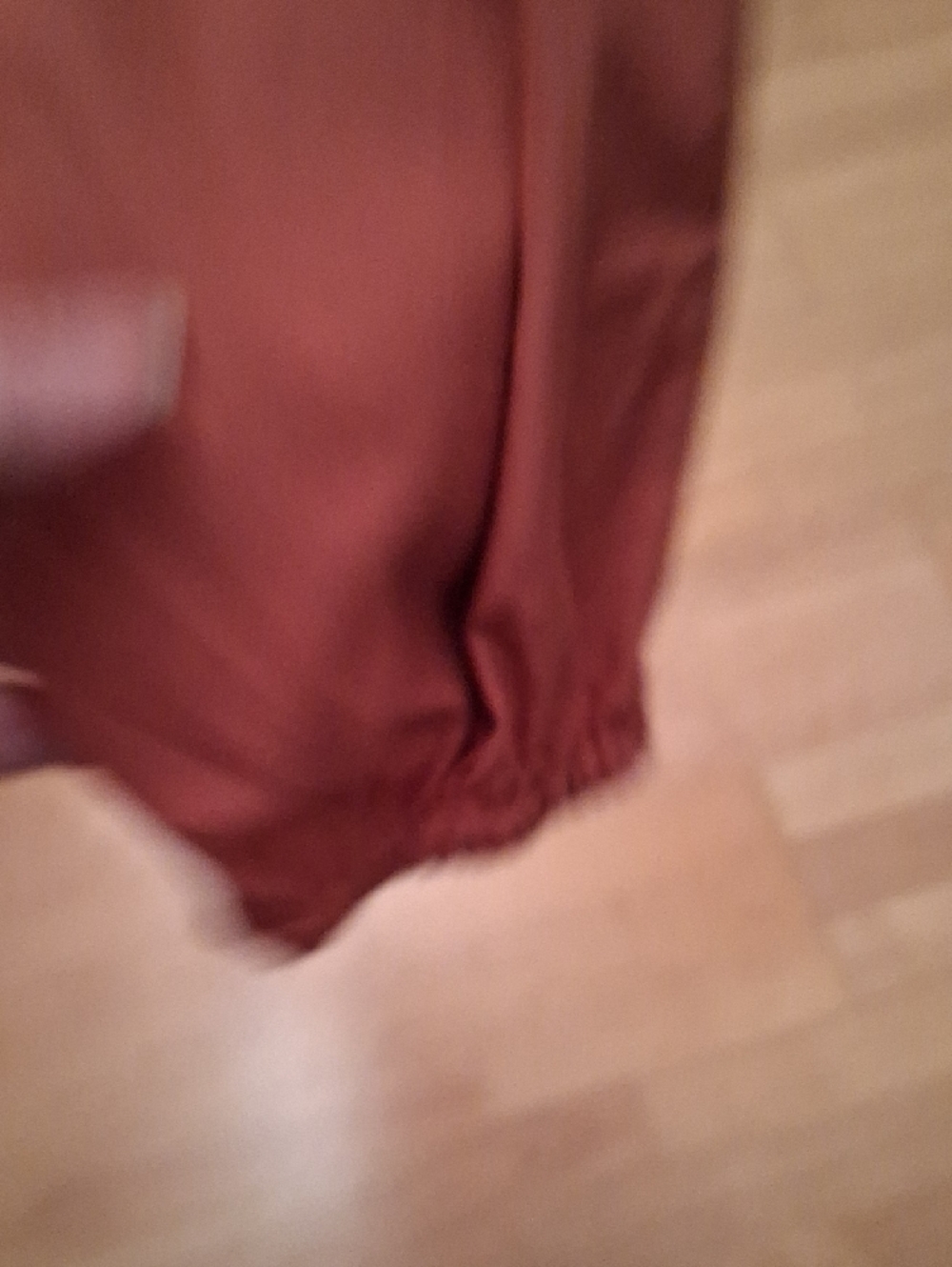 Ruffle-Front Sweatshirt in Rust - Picture 8 of 10